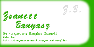 zsanett banyasz business card